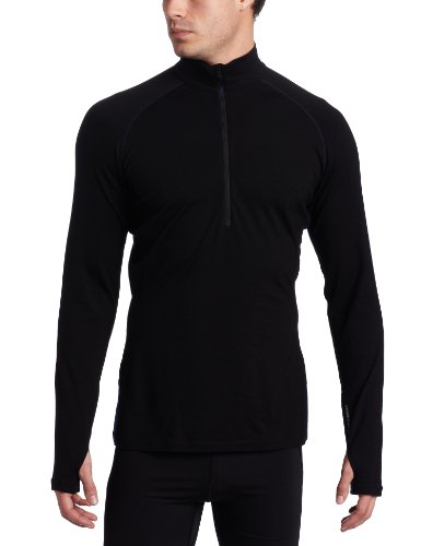 Icebreaker Herren Shirt GT260 Long Sleeve Pursuit Zip, black, M, IBSC62001M