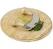 T&G heritage range curved board in hand carved hevea with mezzaluna.10303.