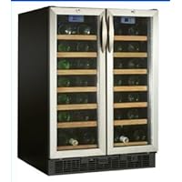 Danby DWC2121BLS 54 Bottle Built-In 2-Door Wine Cooler