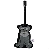 Schnauzer Luggage Tag