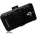 For Alcatel One Touch Fierce 7024W Cover Case (SideStand Holster Black/Black)