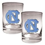 North Carolina Tar Heels - UNC 2 Piece Rocks Glass Set NCAA College Athletics