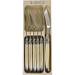 Acrylic Horn Laguiole Verdier Heavy Duty Set 6 Fish Knives