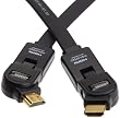 AmazonBasics High-Speed HDMI Cable with Ethernet - Flat (6.5 Feet/2.0 Meters)