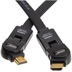 AmazonBasics Hochgeschwindigkeits-HDMI-Flachkabel mit Ethernet (2,0 Meter)
