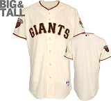 San Francisco Giants Big & Tall Home Ivory Authentic On-Field Jersey with World Series Commemorative Patch worn in 2011