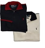 Polo Ralph Lauren Cotton Stripe Half-Zip Sweater