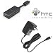 HTC Multifunction All-in-one Audio Adapter & OEM Home/WALL Charger for HTC Shadow 2009 / Smt5800 / G1 Android Google Phone / Jasjam Hermes / Tytn Ii (Kaiser) / Wing P4350 Herald / S710(vox) / P4000 / Ppc6800 / Vx6800 / Mogul / 5800 Fusion / Tytn Ii (Kaiser) / Tilt 8925 / Fuze Touch PRO / Touch PRO / Touch Vx6900 / Touch Cruise(polaris) / Touch Dual / Touch Diamond / Shadow / S730 / S720 / Dash S620 S621 / 2125 / Tytn 8525 / Sp5m / HTC Tornado / MDA 2 Mini JAM / MDA Compact / Magician / K-jam / MDA / 8100 / 8125 / Wizard (All Carriers Including T-mobile, Verizon Wireless, Sprint, At&t , Alltel, Tracfone, Us Cellular, Metropcs, Virgin Mobile, Cricket & Qwest)