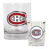 Montreal Canadiens Rock Glass & Shot Glass Set
