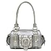 Lou-Ella Dream Weaver Zip-Top Satchel - Silver