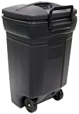 United Solutions Rubbermaid 45-Gallon Wheeled Rectangular Trash Can, Evergreen