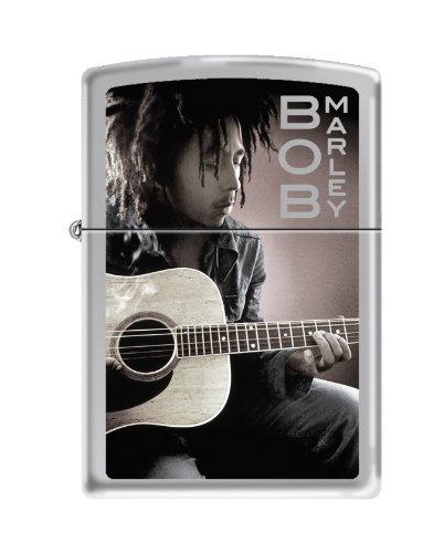 Zippo Bob Marley & Guitar High Polish Chrome Lighter, 3915