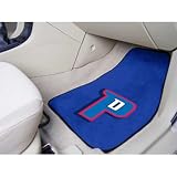 Detroit Pistons NBA 2-Piece Printed Carpet Car Mats (18x27")"