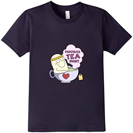 Kids My Favorite Tea Shirt For Tea Lovers 8 Navy