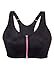 Glamorise Women's Plus-Size High Impact Magiclift Zipper Sport Bra, Black, 44DD