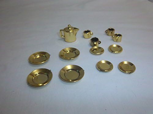 B. Shackman Co. 14 Piece Plastic Gold Plated Tea Set