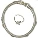 Silver Anklets Toe Ring for Women in Pair 78 gms.9 inches (sanklt037)