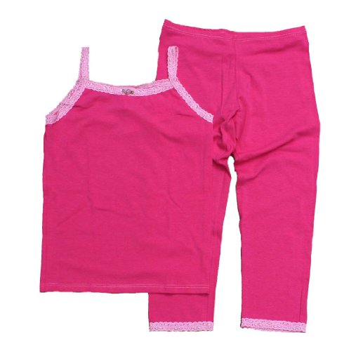 Esme Girl's Sleepwear Camisole Leggings set-12-Fuchsia / Pink Lace price Esme Girl's Sleepwear Camisole Leggings set-12-Fuchsia / Pink Lace price