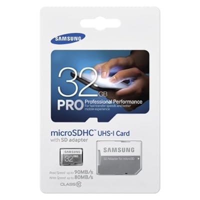 Samsung Pro 32GB UHS-1 class 10 micro sdhc Memory Card Upto 90 Mbps speed with adapter