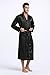 TONY & CANDICE Men's Long Classic Satin Charmeuse Robe