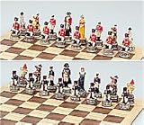 Large Napoleon And Wellington Chess Set, King:4-1/2
