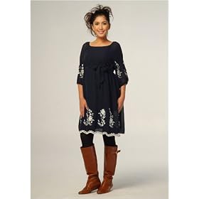 Women's Lauren Kiyomi Embroidered Border Chiffon Dress (Maternity) - More Colors Available