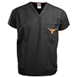 Texas Longhorns Black Scrub Top