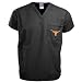 NCAA Texas Longhorns Black Scrub Top