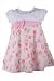 Baby : BT Kids Pink Gingham Floral Print Dress- 18 Months