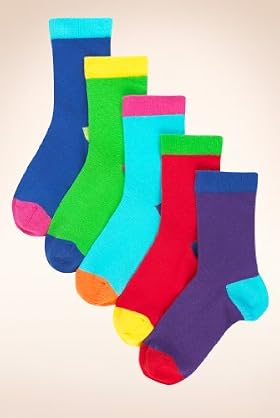 5 Pairs of Older Boys' Autograph Cotton Rich Assorted Socks
