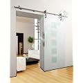 Glasschiebet�r Schiebet�r Glast�r - Quadratdesign - 900x2050mm - Komplettset