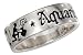 Sterling Silver Aquarius Zodiac Band Ring