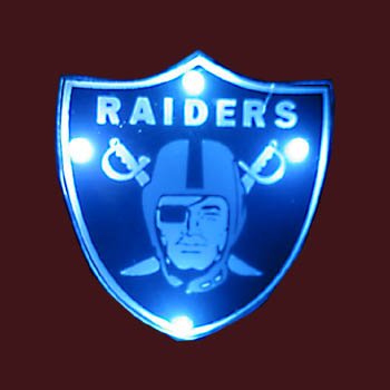 Oakland Raiders Flashing Pin Pendant