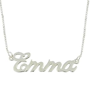Sterling Silver Personalized Name Necklace - Custom Made Any Name