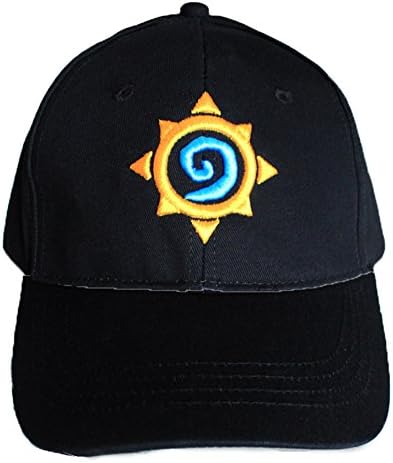 Cosplaymart Unisex Adults Adjustable Snapback Hat Cap Overwatch Hearthstone Logo Black (Hearthstone)