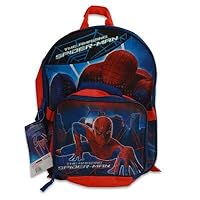 16' Full Size the Amazing Spiderman Back Pack with Detachable Lunch Bag