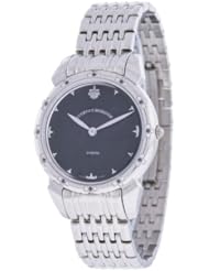 Cuervo Y Sobrinos Historiador 3112 Stainless Steel Black and White Diamond