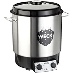 Weck WAT 25 Einkochautomat 1800 Watt mit Uhr, Edelstahl 18/10, 230 Watt