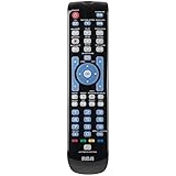 RCA RCRN04GR 4 Device Universal Remote with Green Backlit Keypad (Gloss Black)