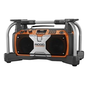 Factory-Reconditioned Ridgid Cordless Job-Site Radio Race Scanner ZRR8408 by Ridgid