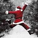 Christmas Cards - Charity Pack of 8 - Jumping Santa