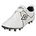 Umbro Speciali Statement HG Soccer Shoes (Swan White/Black/Gold)