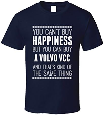 Volvo VCC Happiness Car Automobile Love Heart T Shirt L Navy