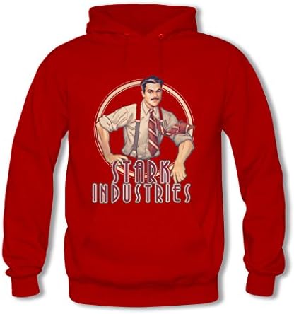 Yulooo Printing Custom Stark Industries Women's Classic Hoodie Sweatshirt Red