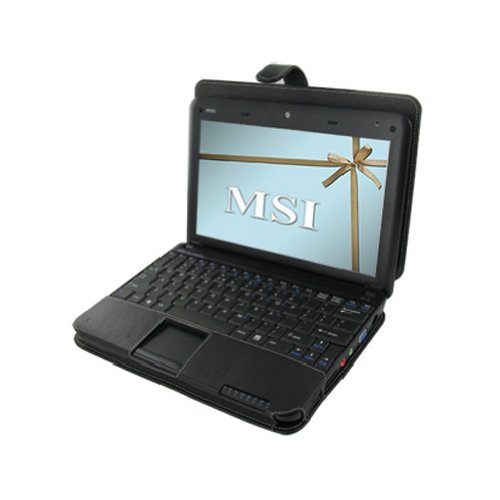 Bluetrade - Etui en cuir pour Netbook MSI Wind U100