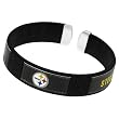 Silvertone Nylon Pittsburgh Steelers Cuff Bracelet
