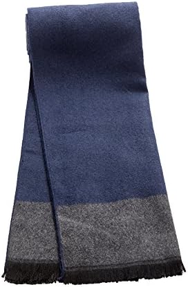 Men's Super Soft Luxurious Cashmere Feel Autumn Winter Scarf - Blue