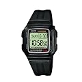 Casio - F-201WA-1AEF - Montre Homme - Quartz Digitale - Cadran Gris - Bracelet R�sine Noir