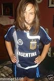 ARGENTINA SOCCER JERSEY KIDS SET SIZE 12 -W/ SHORTS