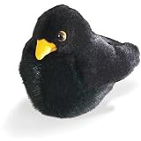 RSPB Blackbird Plush Soft Toy Bird With Authentic Sound